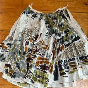 1950s Style Cotton Circle Skirt: novelty print and sequins!
